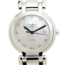 Longines Primaluna Automatic Diamond White Mother of Pearl Dial Ladies Watch L8.113.4.87.6
