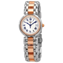 Longines PrimaLuna Quartz Diamond Champagne Dial Ladies Watch L8.110.5.79.6
