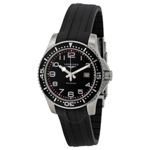 Longines HydroConquest Black Dial Black Rubber Strap Men's Watch L3.688.4.53.2