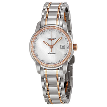 Longines Saint Imier Automatic Diamond Rose Gold and Steel Ladies Watch L25635877 L2.563.5.87.7