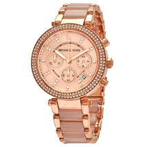 Michael Kors Parker Blush Dial Ladies Watch MK5896