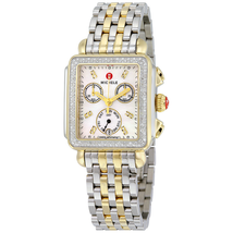 Michele Signature Deco Chronograph Diamond Ladies Watch MWW06P000108