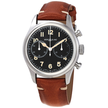 Montblanc 1858 Chronograph Automatic Black Dial Men's Watch 117836