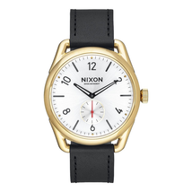 Nixon C39 Leather White Dial Men's Watch A4592226