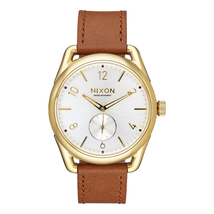 Nixon C39 Leather White Dial Men's Watch A4592227