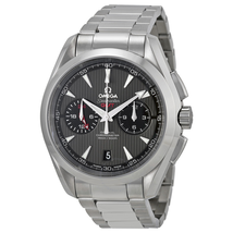 Omega Seamaster Aqua Terra Chronograph GMT Automatic Chronometer Grey Dial Men's Watch 23110435206001 231.10.43.52.06.001