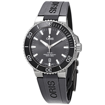 Oris Aquis Date Grey Dial Automatic Men's Rubber Watch 01 733 7730 7153-07 4 24 63TEB