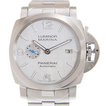Panerai Luminor 1950 Marina Acciaio Automatic Silver Dial Unisex Watch PAM00978