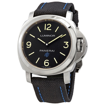 Panerai Luminor Black Dial Black Canvas Men's Watch PAM00774