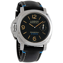 Panerai Luminor Left-Handed Hand Wind Black Dial Men's Watch PAM00796