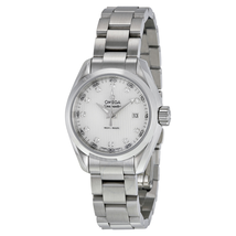 Omega Seamaster Aqua Terra Diamond Mother of Pearl Dial Ladies Watch 231.10.30.60.55.001