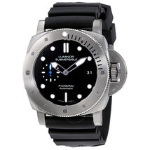 Panerai Luminor Submersible 1950 Black Dial Automatic Men's Rubber Watch PAM01305
