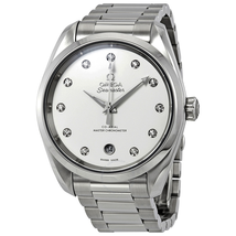 Omega Seamaster Aqua Terra Automatic Diamond Silver Dial Ladies Watch 220.10.38.20.52.001