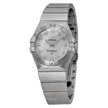 Omega Constellation Mother of Pearl Diamond Dial Ladies Watch 123.10.27.60.55.001