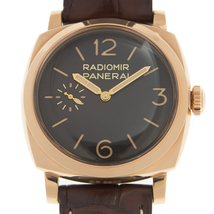 Panerai 1940 Oro Rosso Manual Wind Brown Dial 18k Rose Gold Men's Watch PAM00398