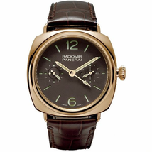 Panerai Radiomir Tourbillon Gmt Oro Rosa Automatic Brown Dial Men's Watch PAM00330