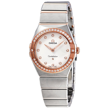 Omega Constellation Manhattan Quartz Diamond Silver Dial Ladies Watch 131.25.28.60.52.001