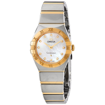 Omega Constellation Manhattan Quartz Diamond White Mother of Pearl Dial Ladies Watch 131.20.25.60.55.002