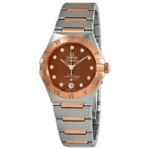 Omega Constellation Manhattan Sun-brushed Brown Diamond Dial Ladies Watch 131.20.29.20.63.001