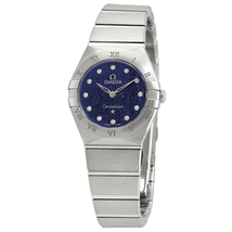 Omega Constellation Quartz Diamond Blue Dial Watch 131.10.25.60.53.001