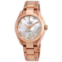 Omega Seamaster Aqua Terra Ladies 18 Carat Rose Gold Watch 231.50.34.20.55.001