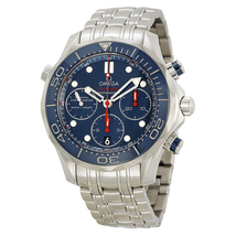 Omega Seamaster Diver Chronograph Blue Dial Steel Men's Watch 212.30.42.50.03.001