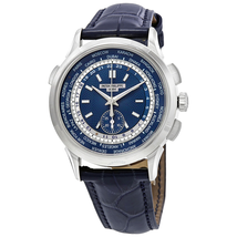 Patek Philippe Complications Blue Dial Automatic Men's 18K White Gold Watch 5930G-001