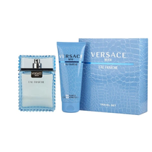 VERSACE EAU FRAICHE TRAVEL SET 3.4oz EDT SP+3.4oz S.G. (M)