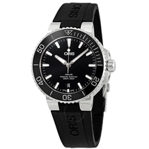Oris Aquis Black Dial Automatic Men's Rubber Watch 01 733 7732 4134-07 4 21 64FC
