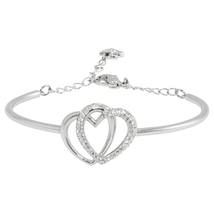 Swarovski Rhodium Dear Bangle- Size M 5345478