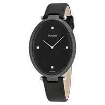 Rado Esenza Black Dial Black Satin Ladies Watch R53093715