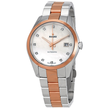 Rado HyperChrome Automatic Mother Of Pearl Diamond Dial Men's Two Tone Watch R32980902