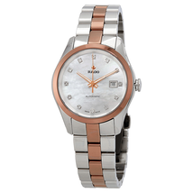 Rado HyperChrome S Automatic Mother Of Pearl Diamond Dial Ladies Two Tone Watch R32087902