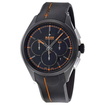 Rado Hyperchrome XXL Automatic Chronograph Black Dial Black Rubber Men's Watch R32525169