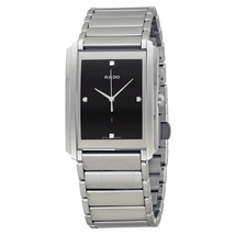 Rado Integral Black Dial Stainless Steel Men's Quartz Watch R20997713