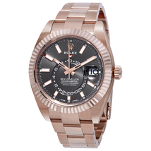 Rolex Sky-Dweller Dark Rhodium Automatic Men's 18kt Everrose Gold Oyster Watch 326935DRSO