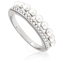 Swarovski Swarovski Lisboa Ring White Rhodium Plated Size 52 5412303
