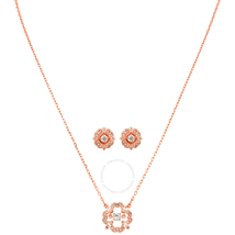 Swarovski Sparkling Dance Rose Gold-Plated Necklace and Earrings Set 5408439
