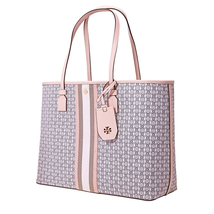 Tory Burch Gemini Link Canvas Tote- Costal Pink Gemini Link 53303-685