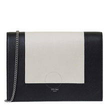 Celine White/Black Frame Bicolor W On Chain 107773AO4.01WB