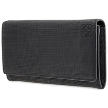 Loewe Loewe Black Linen Continental Wallet 101.K98.1100