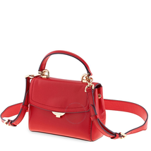 Michael Kors Ava Extra-Small Leather Crossbody Bag- Bright Red 32T8GF5M1L-204
