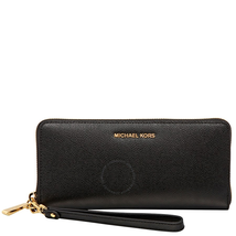 Michael Kors Jet Set Travel Leather Continental Wallet - Black 32S5GTVE9L