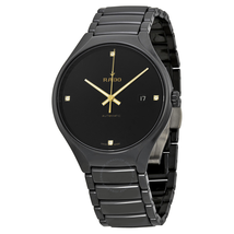 Rado True  Black Dial Black Ceramic Men's Watch R27056712
