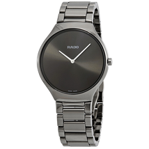 Rado True Thinline Grey Dial Men's Ceramic Watch R27955122