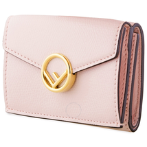 Fendi Fendi Ladies Micro Trifold Pink Leather Wallet 8M0395-A18B-F01KW