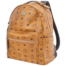MCM MCM Ladies Cognac Stark Backpack in Visetos MMK9SVE74CO001