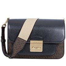 Michael Kors Sloan Editor Large Shoulder Bag - Brown/Black 30H8GS9L3B-292