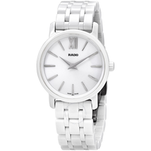 Rado DiaMaster Roman Mini White Dial Ceramic Case and Bracelet Ladies Watch R14065017