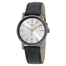 Rado DiaMaster Silver Dial Ladies Leather Watch R14064105